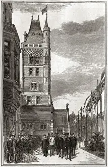 Popularly Prints: Liverpool Seamens Orphanage Opening Royal Procession