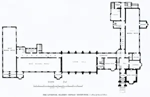 Waterhouse Prints: Liverpool Seamens Orphanage Plan