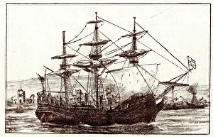 1700s Prints: Liverpool Ship