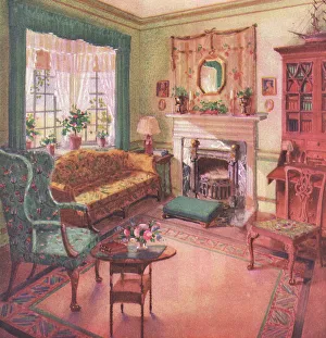 Delineator Prints: Living Room (Country House)