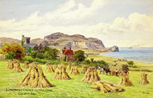 Orme Prints: Llandrillo Church & Little Orme, Colwyn Bay, Clwyd, N Wales