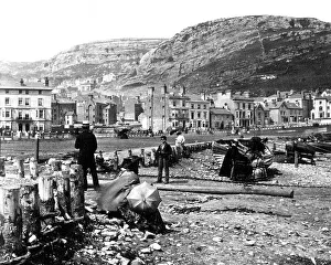 Llandudno Collection: Llandudno Beach in the 1860s