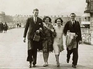 Happiness Prints: Llandudno, North Wales - two jolly holidaymaking couples