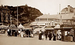 Llandudno Collection: Llandudno Pier entrance and Camera Obscura, Wales