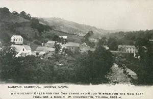 Llanfair Prints: Llanfair Caereinion - Looking North