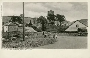 Llanfair Prints: Llanfair Caereinion - View from Brynavon