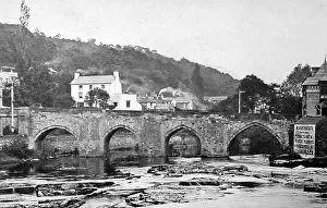 Llangollen, Victorian period (hand coloured photo)