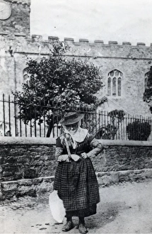 Llangwm cockle woman, Haverfordwest, South Wales