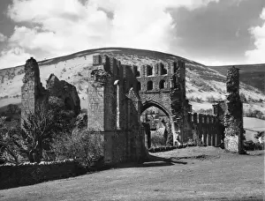 Abbeys Prints: Llanthony Abbey, an Augustinian Priory, originally founded in the early 12th century