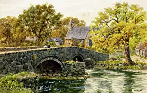 Criccieth Prints: Llanystumdwy Bridge, near Criccieth, Gwynedd, Wales