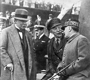 Images Dated 26th July 2011: Lloyd George, General Wilson and General Foch