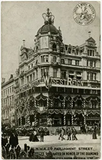 Longest Prints: LNWR Offices decorated for Queen Victorias Diamond Jubilee