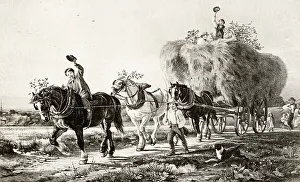 Labourers Prints: The Last Load, Bringing the Harvest Home