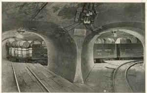 Freight Prints: Loaded freight train in the Illinois tunnel system, Chicago