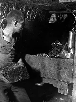 Loading coal truck in a coal mine