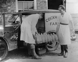 Loading Milk Onto Van