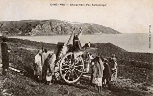 Carthage Collection: Loading a sarcophagus, Carthage, Tunisia, North Africa