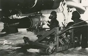 Loading of weapons on the Tornado aircraft