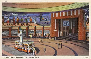 Lobby of the Union Terminal, Cincinnati, Ohio, USA