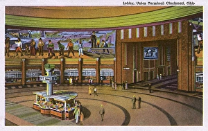 Images Dated 28th September 2015: Lobby, Union Terminal, Cincinnati, Ohio, USA