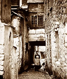 Clovelly Prints: Local child in Clovelly