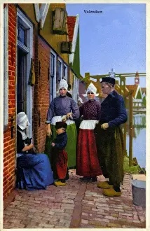 Local Folk at Volendam, The Netherlands