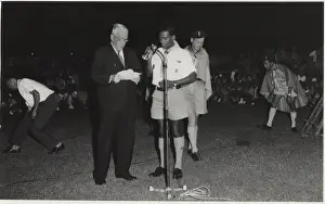 Commissioner Prints: Local founder speaking at campfire event, Mauritius