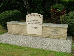 Liberation Gallery: Local Memorial in Cairon to Canadian Liberators