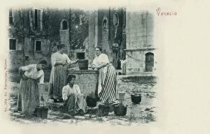 Collect Gallery: Local Women fetching drinking water from a well - Venice
