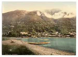 Locarno Prints: Locarno, view of the lake, Tessin, Switzerland