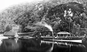 Katrine Prints: Loch Katrine steamer Rob Roy Victorian period