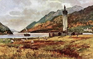 Bonnie Collection: Loch Shiel and Prince Charlie Monument, Scotland