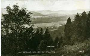 Callander Prints: Loch Venachar from the Woods, Callander, Stirlingshire