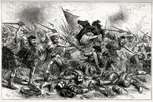 Rising Prints: Lochiels charge at the Battle of Killiecrankie, Perthshire, Scotland, 27 July 1689