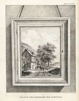 Keys Prints: Locker for the storage of keys hidden in a picture frame with la