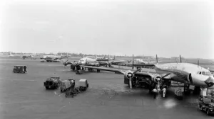Constellations Prints: Lockheed 1049C Super Constellations of Eastern, 56