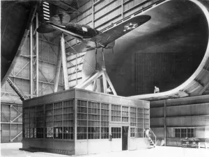 Laboratories Prints: A Lockheed Altair in the Full-Scale wind tunnel