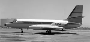 Peter Butt Transport Collection Prints: Lockheed L-1329 Jetstar 8 N324K