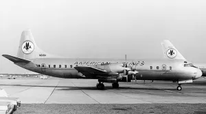 Electra Prints: Lockheed L-188 Electra of Americans N6118A at JFK