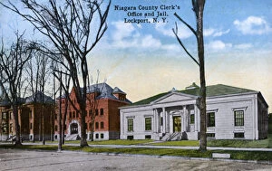 Images Dated 30th May 2018: Lockport, New York, USA - County Clerks Office and Jail