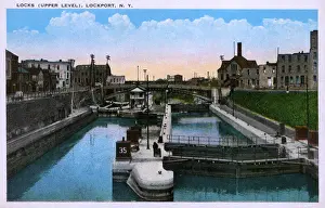 Slope Prints: Lockport, Niagara County, New York, USA, Locks (Upper Level)