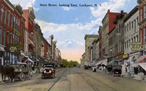 Images Dated 30th May 2018: Lockport, Niagara County, New York, USA - Main Street