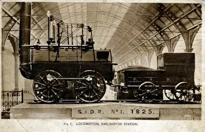 Locomotion Prints: Locomotion at Darlington Station - Stockton & Darlington Rai