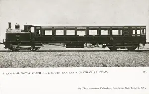 Locomotive no 1 steam rail motor coach