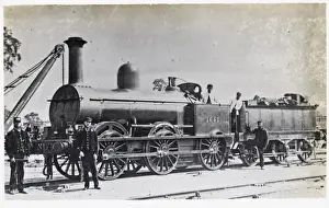 Locomotive no 1651 0-6-0 L&NWR with crane