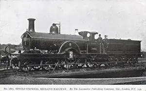 Locomotive no 1865 4-2-2 express engine