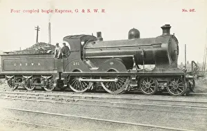 Bogies Prints: Locomotive no 251 four coupled bogie express