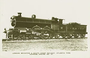 Locomotive no 37 Atlantic type express engine