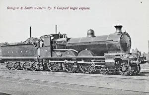 Locomotives Prints: Locomotive no 386 six coupled bogie express