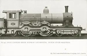 Bogies Prints: Locomotive no 991 four coupled bogie express